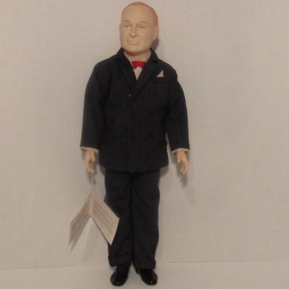 Harry S.Truman the 33rd President of the U.S.He has a stand butNo Hat or Glasses